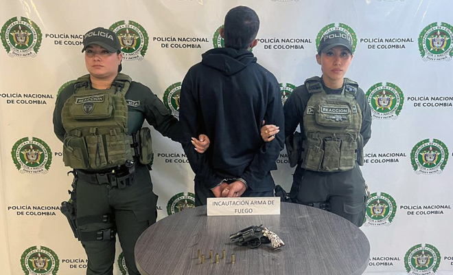 Capturado en flagrancia hombre que disparó contra la Policía en Villavicencio
