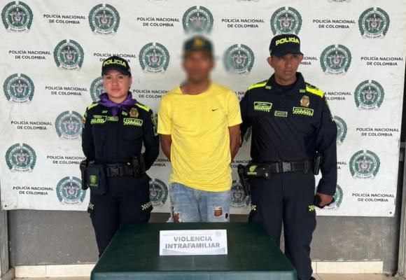 Capturado por el delito de violencia intrafamiliar