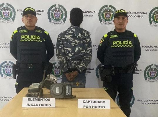 El “Mueco” fue capturado por hurtar medidores de gas