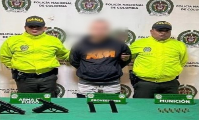 Capturado porte ilegal incautacion armas de fuego y munición