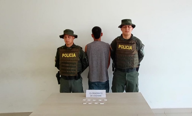 Capturado presunto expendedor de estupefacientes sobre la vía Santiago - Lourdes