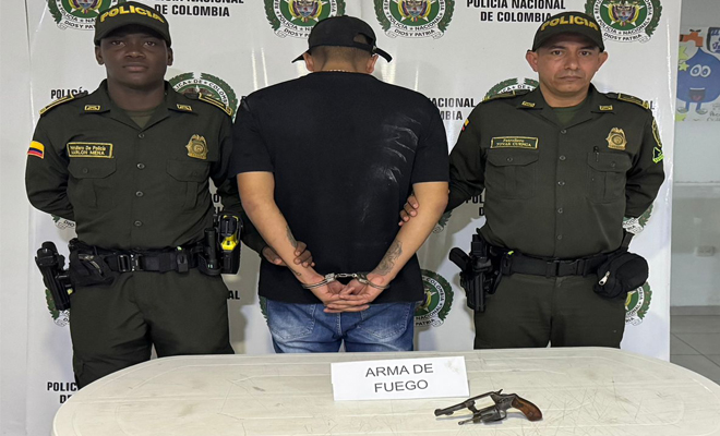 Capturado un hombre por porte ilegal de arma de fuego en Acacías