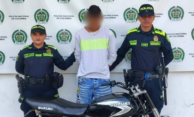 Capturado en flagrancia por el delito de receptación en el municipio de Aguachica