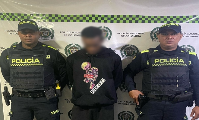 Capturado por porte ilegal de arma de fuego