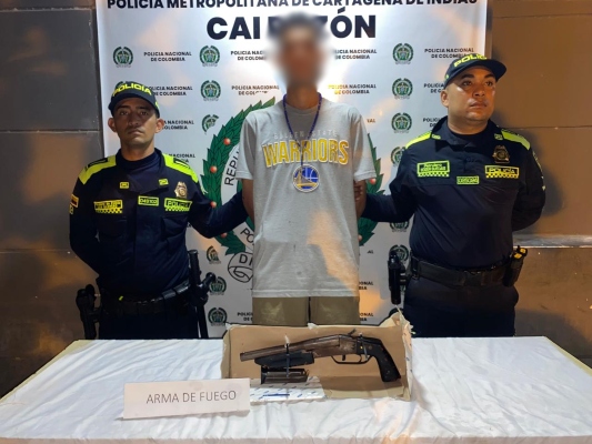 Capturado en el barrio el Pozón con un arma hechiza