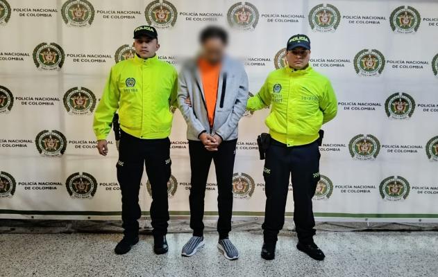 La policía Nacional en Medellín captura a un narcotraficante