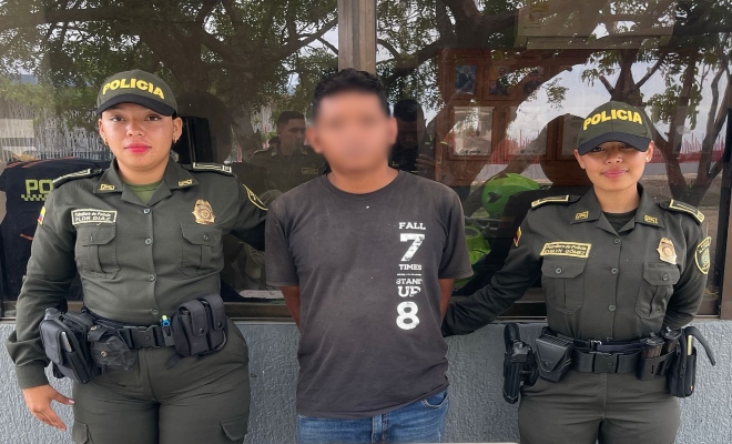 Capturado por el delito de hurto 