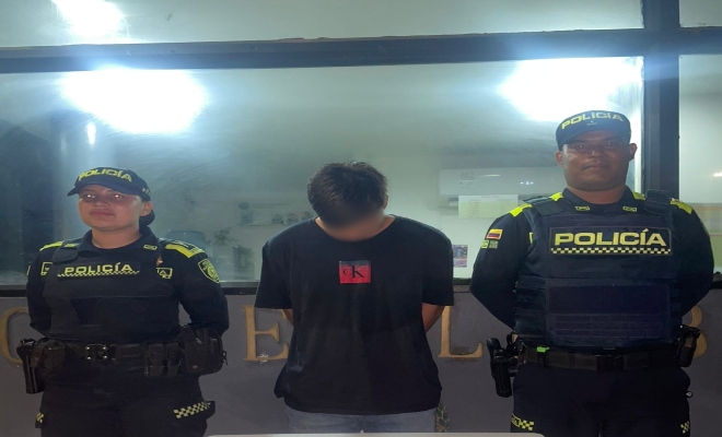 Capturado por el delito de hurto 