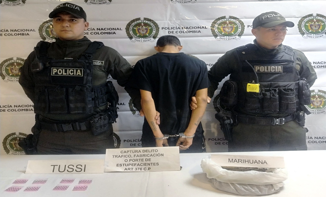 Capturado por tráfico de estupefacientes