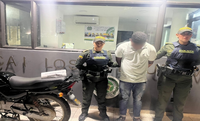 Capturado por el delito de hurto de motocicleta