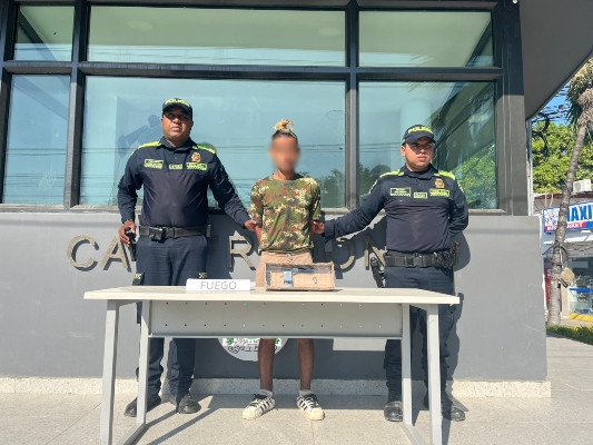 Capturado en el barrio Nuevo Paraíso por porte ilegal de arma de fuego