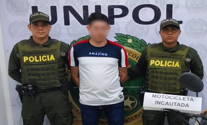 Capturado por porte ilegal de armas de fuego y municiones