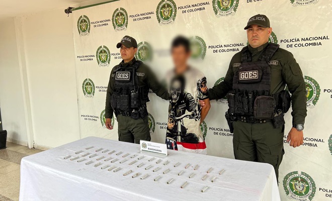 Policía captura a un ciudadano por el delito de tráfico de estuperfaciente 