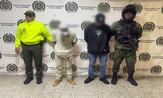 Dos capturados por homicidio en Itagui
