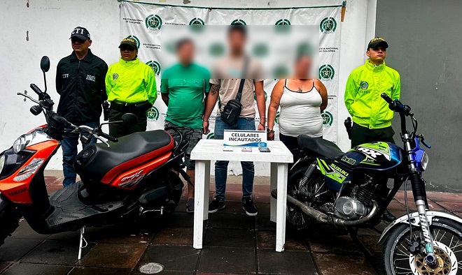 Capturados y elementos incautados