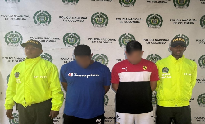 Capturados dos presuntos delincuentes por hurto