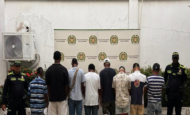 Capturados 8 presuntos delincuentes por porte ilegal de armas de fuego