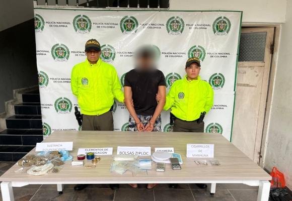 Capturan a hombre y aprehenden a dos adolescentes por delitos de narcotráfico en Granada, Meta