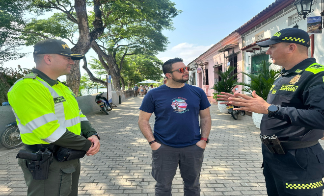 Con la presencia policial, los turistas no solo se sienten seguros