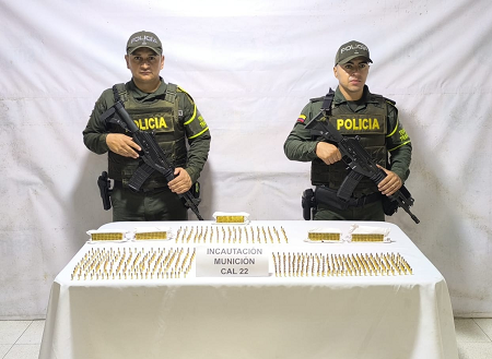 Control en vías nacionales permite la incautación de mil cien cartuchos 