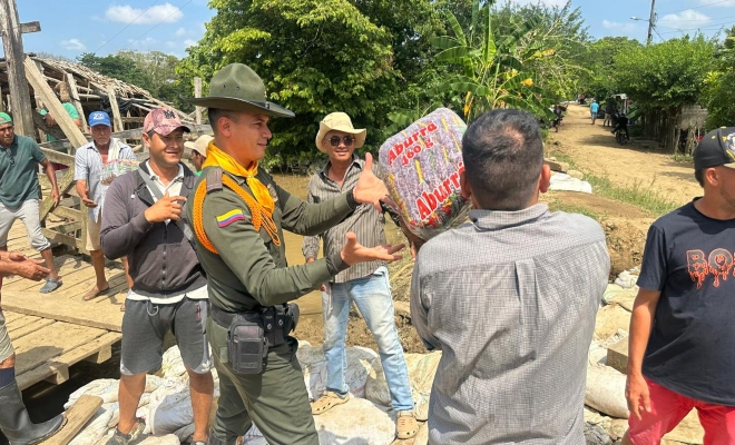 Policía realizando Jornada humanitaria de gran impacto en las veredas y corregimientos