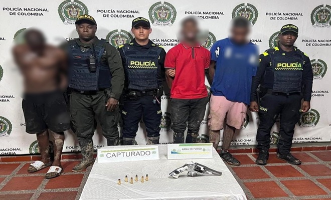 Detenidos tres sujetos en el barrio San Vicente con un arma de fuego ilegal