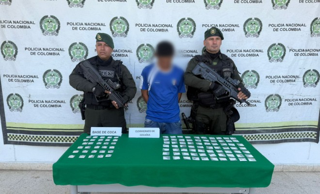 En Aguachica se captura un ciudadano por estupefacientes 