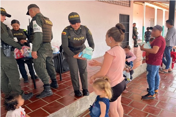 El profesionalismos  y humanidad  de nuestros policías en Norte de Santander
