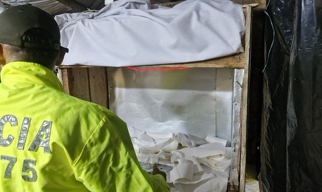 Elementos que se utilizaban para procesar cocaina