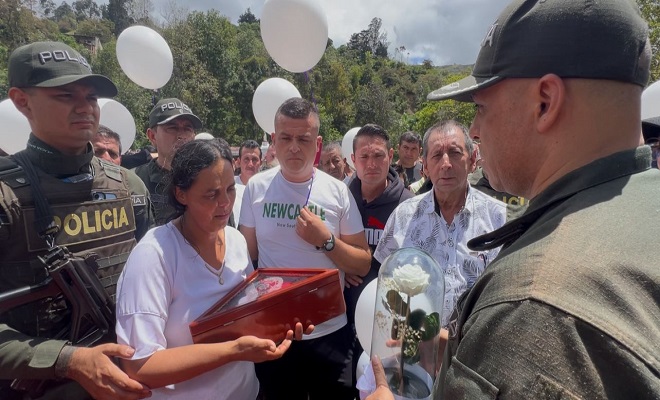En Herrán, Norte de Santander, la Policía despide a un héroe caído en cumplimiento del deber