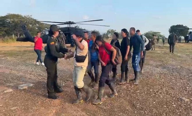 En operación Catatumbo, la Policía continúa liderando las extracciones y el apoyo humanitario