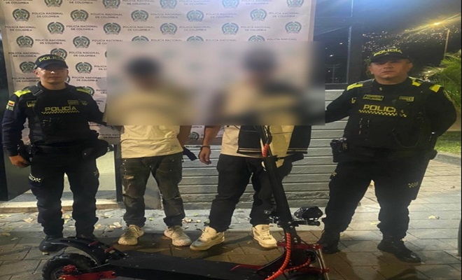 En una valerosa acción capturamos a dos personas por hurto.