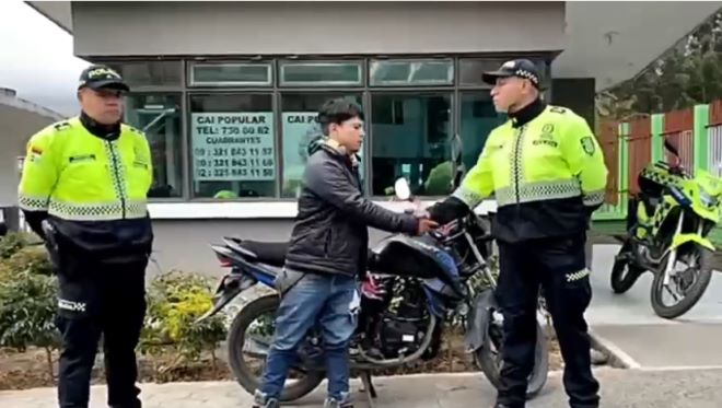 Operativos permitieron la recuperación de una motocicleta 