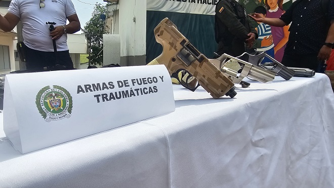 Este año 2025, la Policía en el Meta registra 26 capturas por el delito de porte ilegal de armas de fuego