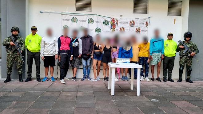 Grupo de delincuencia común organizado capturados