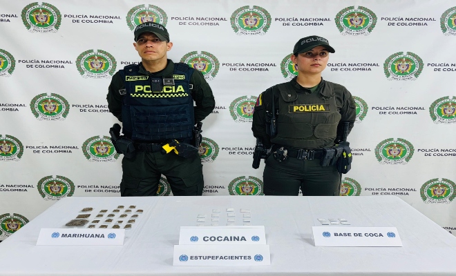 Policía halla 42 dosis de estupefacientes abandonadas tras persecución en zona boscosa