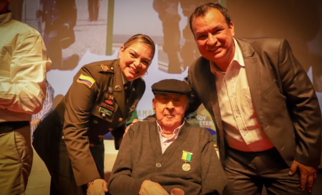 Autoridades en Caldas rinden homenaje a los veteranos de la Policía y las Fuerzas Militares en su día