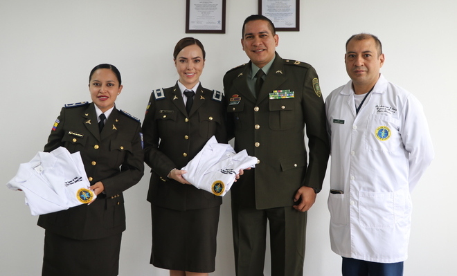 Se beneficiarán los grupos de imágenes de ambos hospitales y fortalecerá la colaboración entre uniformados de los dos países.