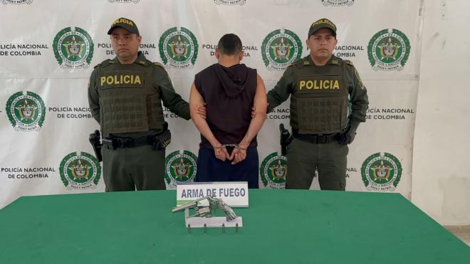 Portaba un revólver calibre 38