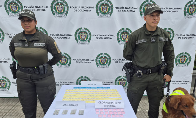 Incautaci&oacute;n de dosis de basuco, marihuna y clorihhidrato de cocaina