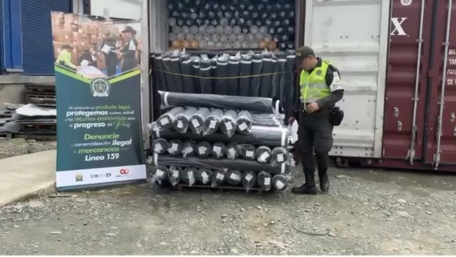 Incautación de mercancía en contenedores