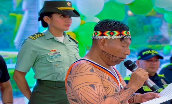 Integrante comunidad Emberá Dobida