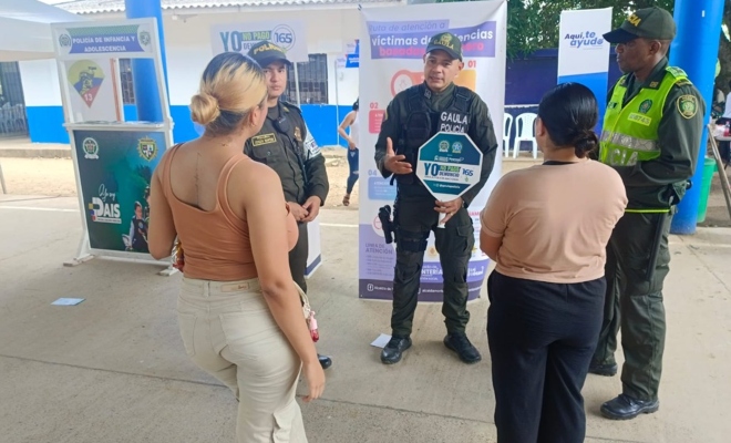 En el kilómetro 12, la Policía Metropolitana de Montería llevó un mensaje firme y necesario: proteger la vida de las mujeres es responsabilidad de todos.