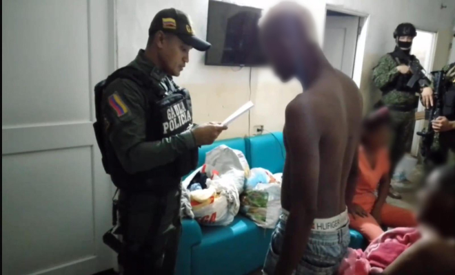 Los capturados fueron dejados a disposición de la Fiscalía General de la Nación 