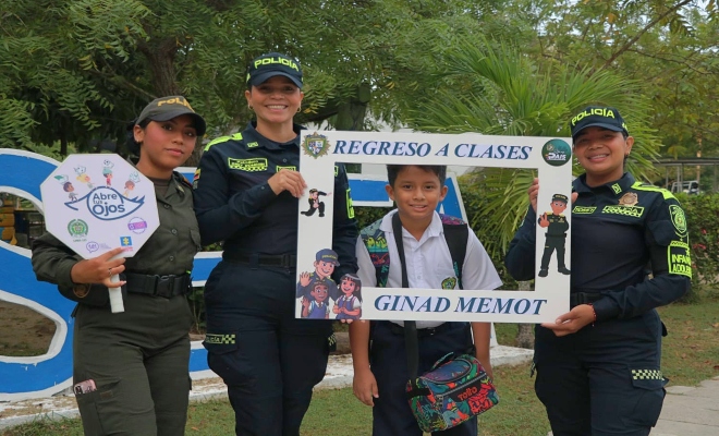 La Policía Metropolitana fortaleció la confianza en las aulas con mensajes de esperanza y educación, reafirmando su compromiso con la niñez monteriana.