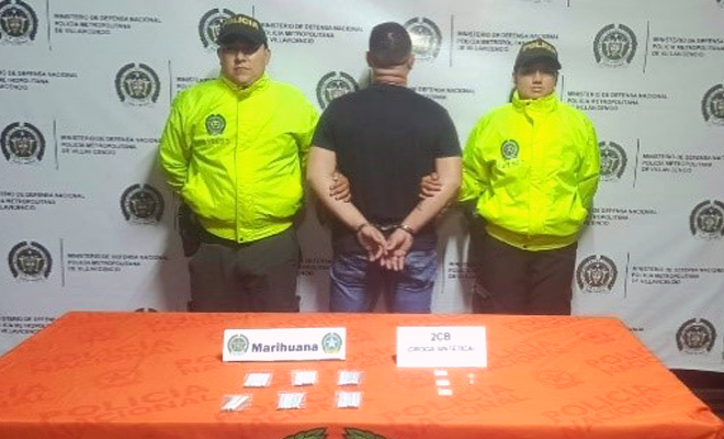 Este sujeto fue sorprendido con la sustancia estupefaciente, lista para ser distribuida en el barrio Porvenir.