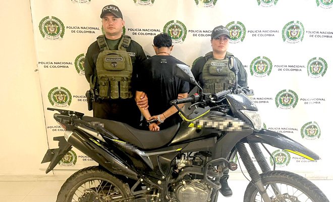 Pretendía ocultar el automotor en un lote baldío del barrio Brisas del Guatiquía, Sector del Dique.