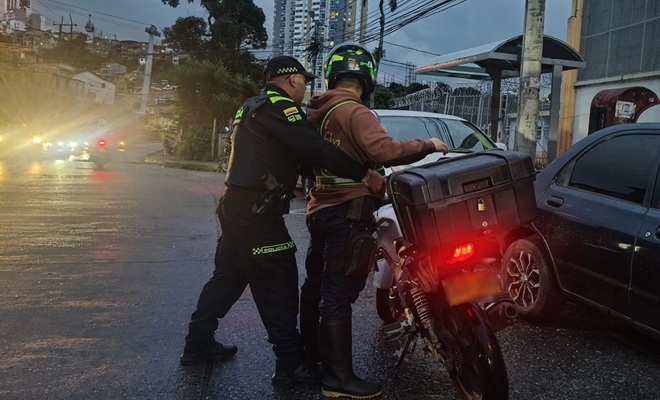 La policía metropolitana de Manizales presenta el balance del fin de semana