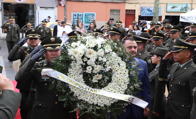 La policía metropolitana de Manizales celebra 11 años