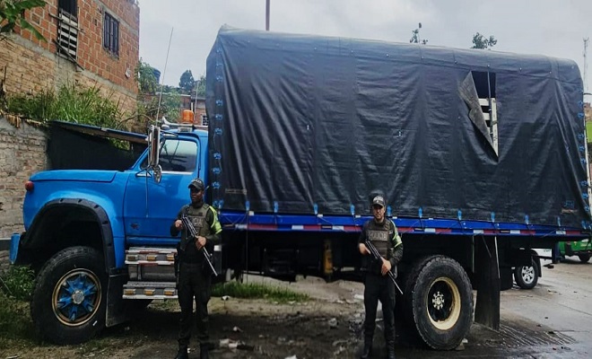 En el municipio de Ocaña, fue recuperado un vehículo tipo camión con requerimiento judicial por el delito de hurto.